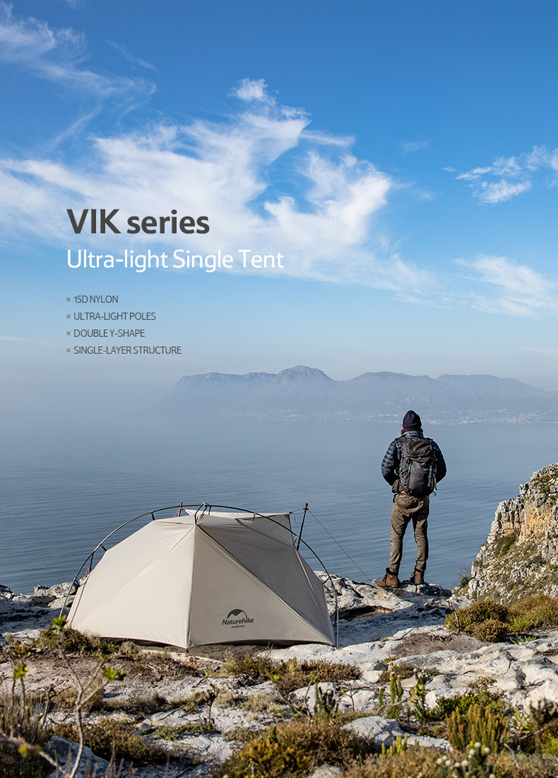 Cheap Goat Tents  VIK Series Ultralight Tent 1 2 Persons Outdoor Camping Tent Vent Opening Outside Super Light External Single Tent Tents 